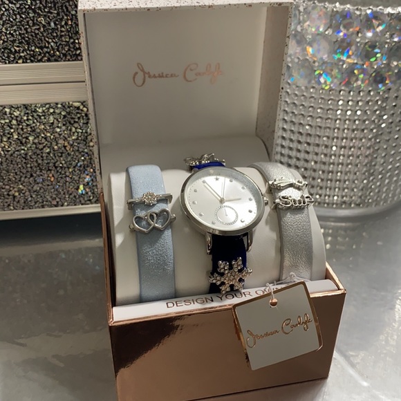 NWT JUICY COUTURE 3 BAND WATCH w/ CHARMS main image 8